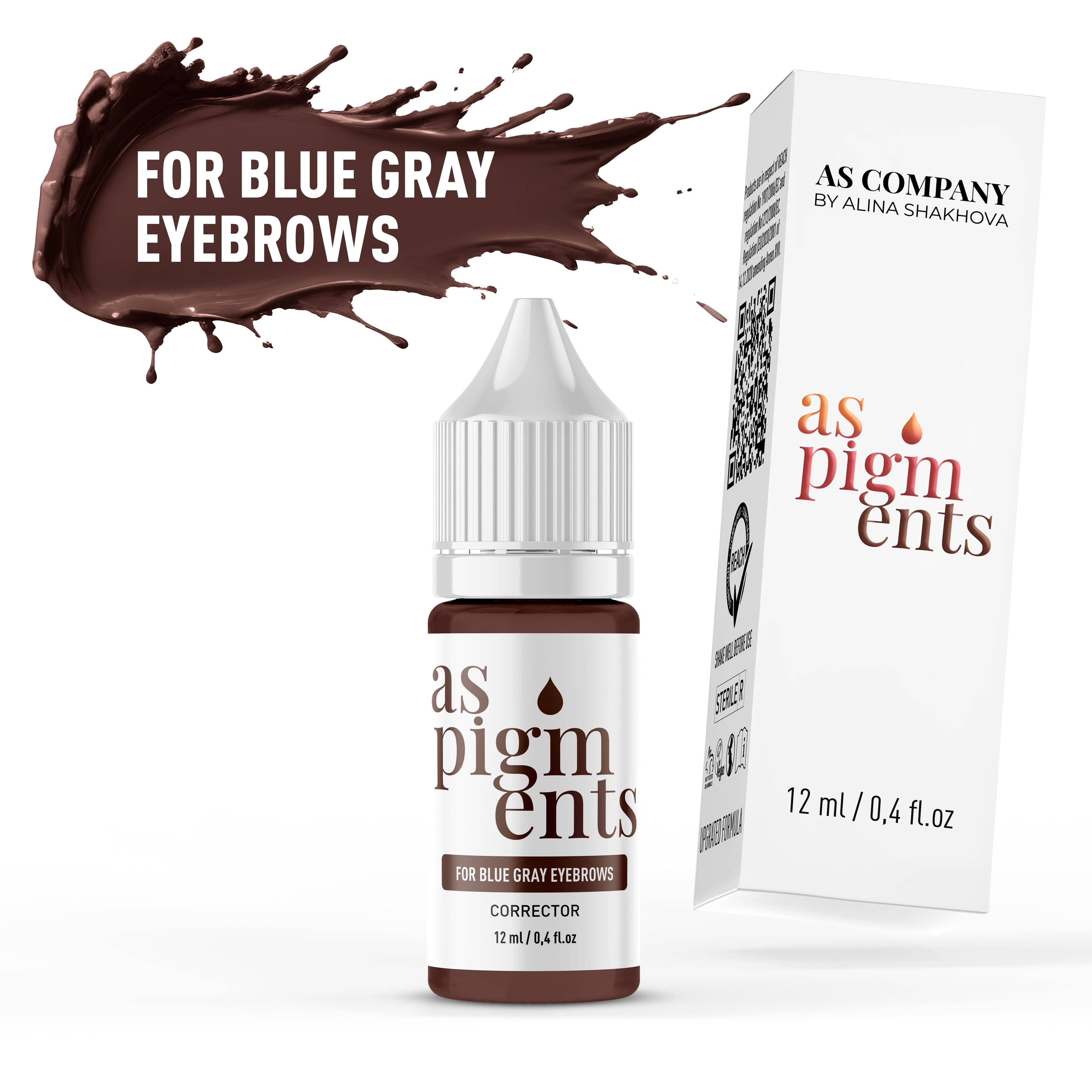 FOR BLUE GRAY EYEBROWS / CORRECTOR, 12 ml (AS PIGMENTS)