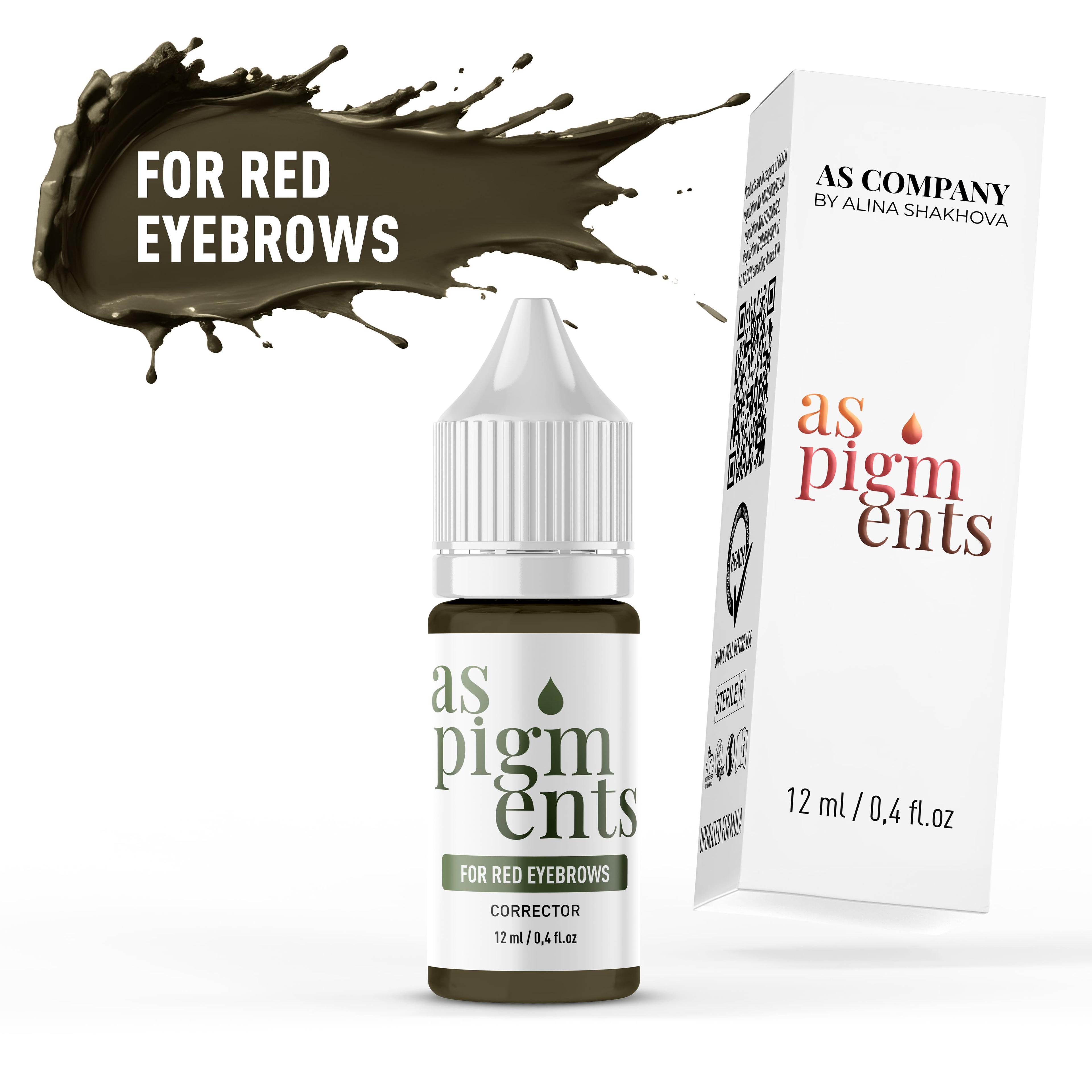 FOR RED EYEBROWS / CORRECTOR, 12 ml (AS PIGMENTS)